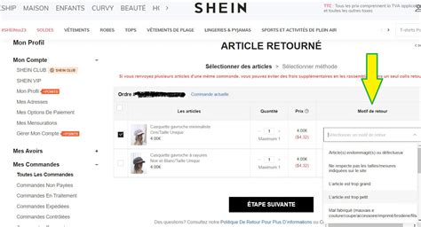 renvoyer une commande shein|CONTACTEZ